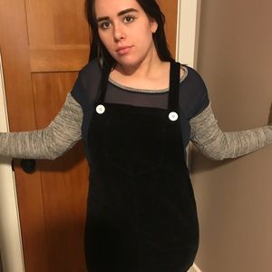 Corduroy black dress